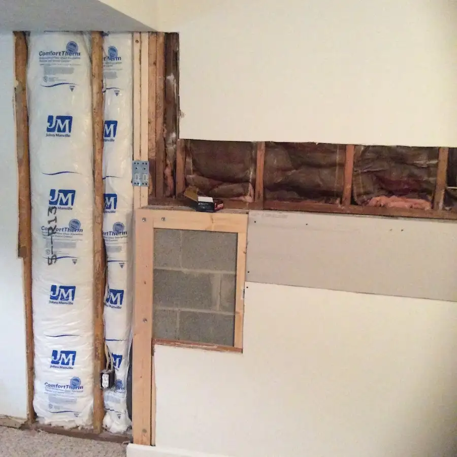 Wall insulation replacement during Structural Drying in Mansfield